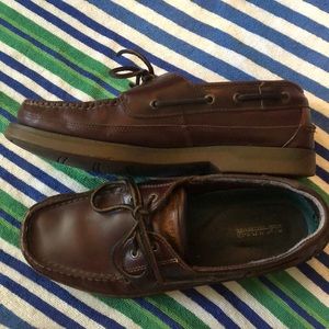 Sperry top sider leather boat shoes